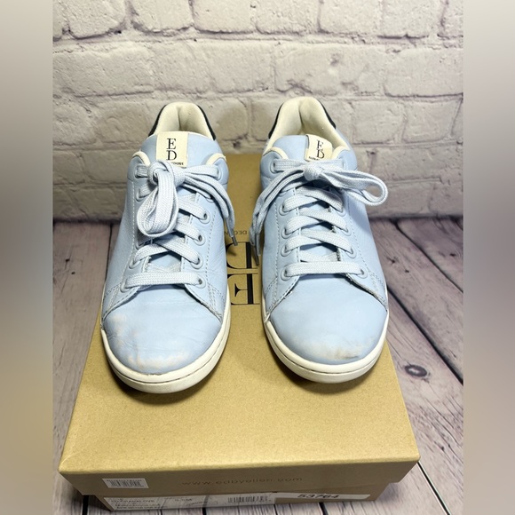 Ellen Degeneres ED Chapa Love Shoes Blue Leather Lace Up Sneakers Women
Size 6.5 - Picture 4 of 16